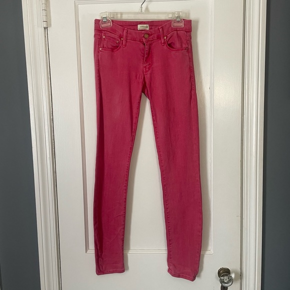 MOTHER Denim - MOTHER The Looker Women's Hot Pink Jeans Size 26